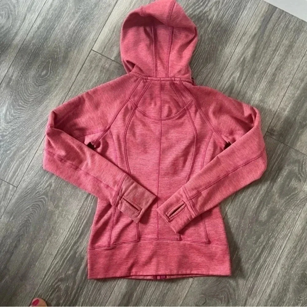 Athleta Zip-up Marron/Pink Hoodie